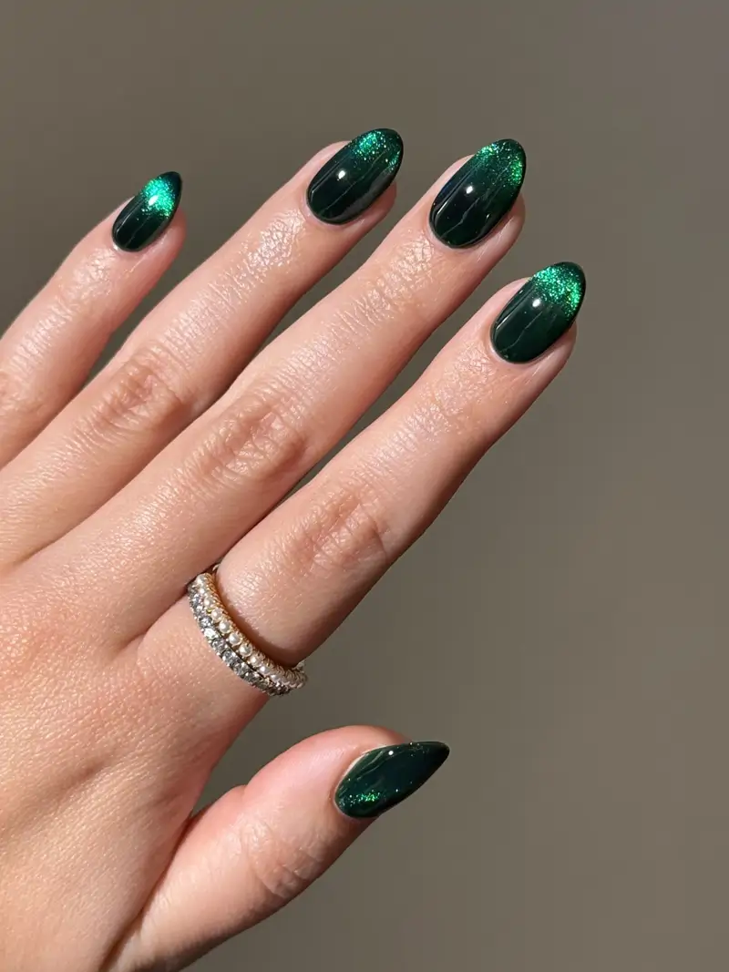 dark winter nails