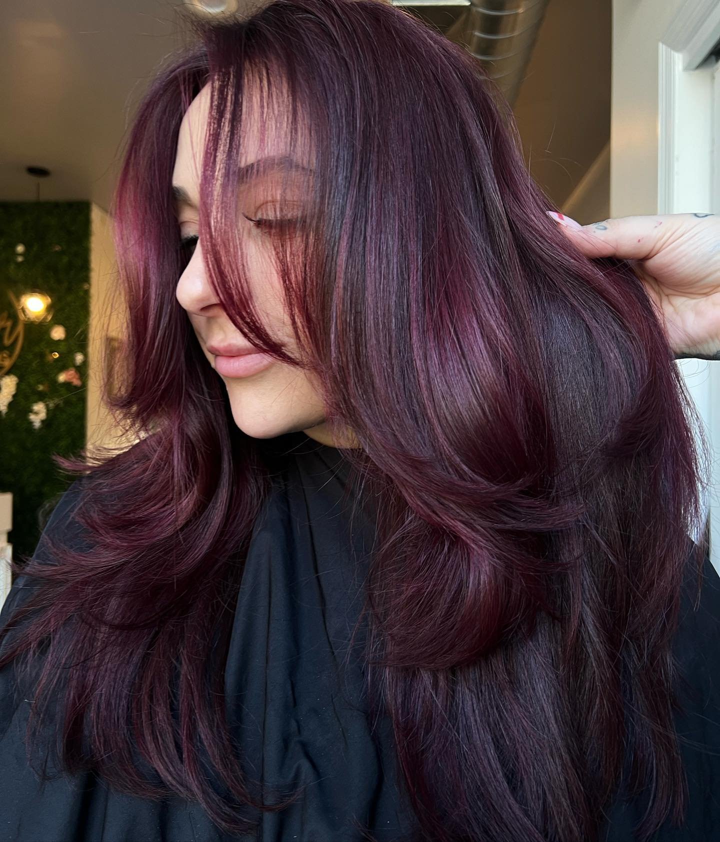 stunning mahogany hair