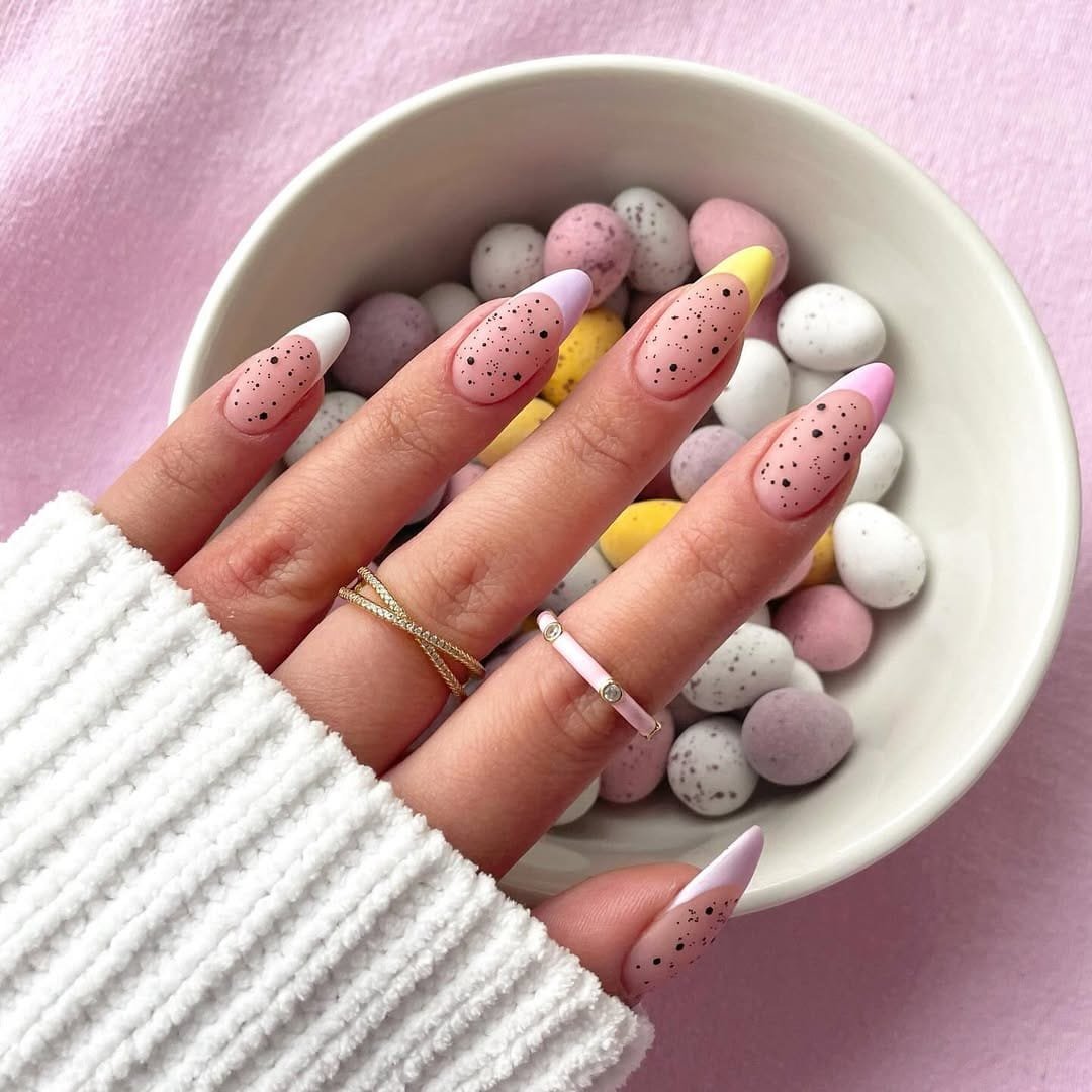 pastel easter nail