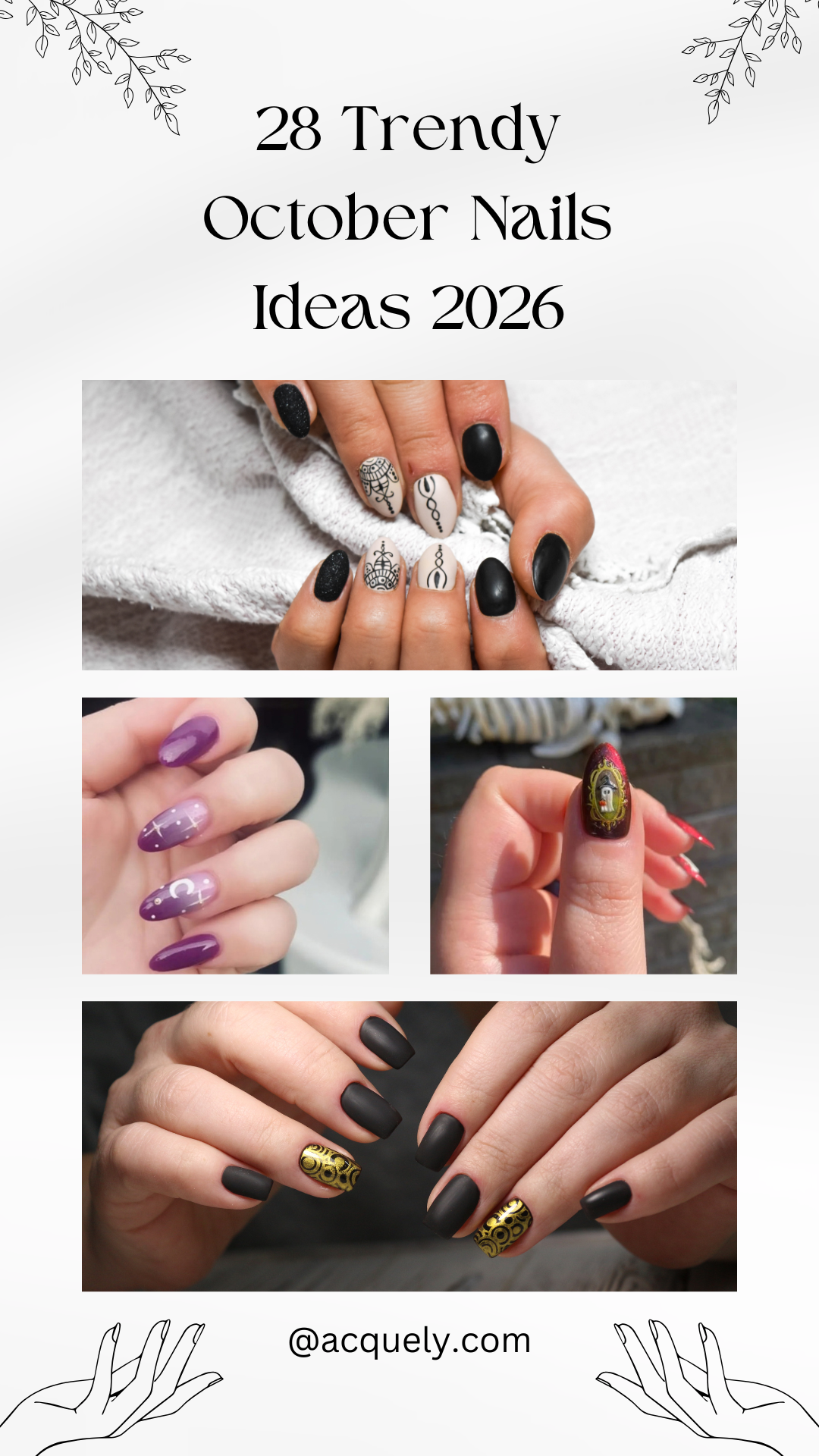 trendy october nails