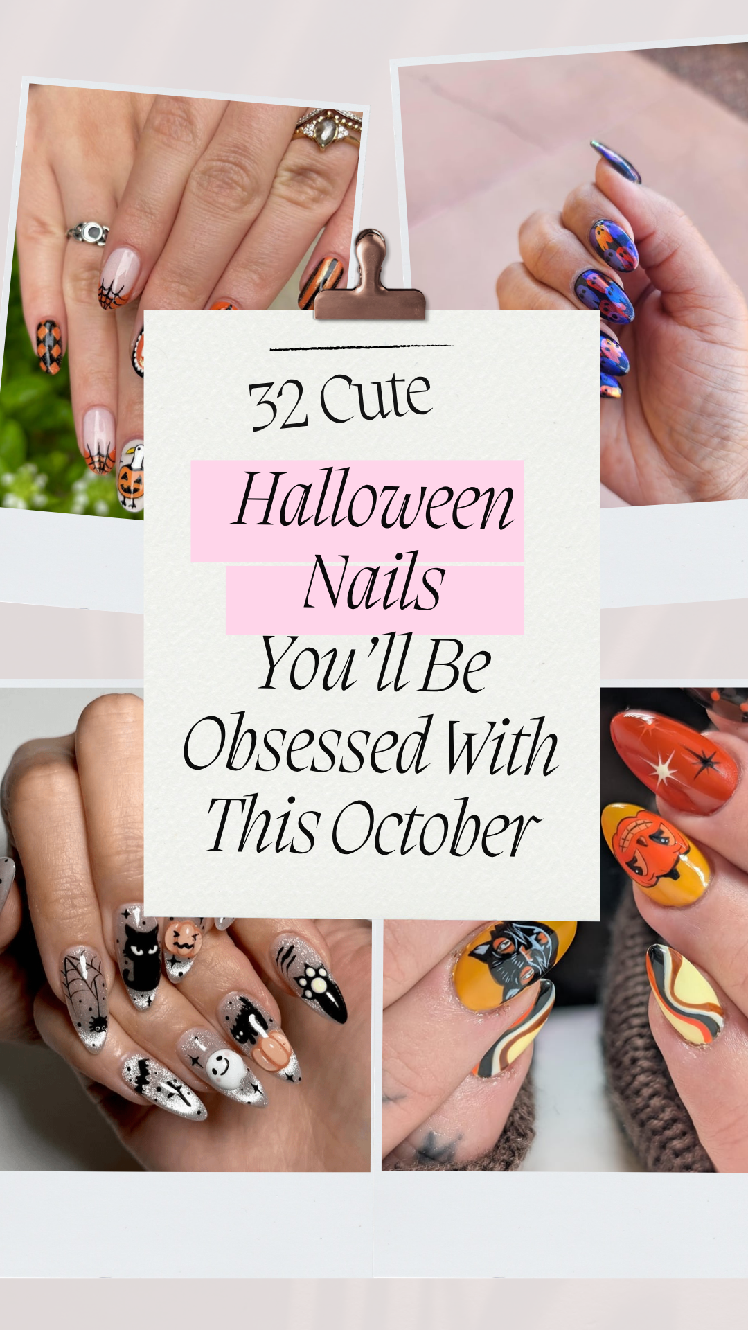 cute halloween nails