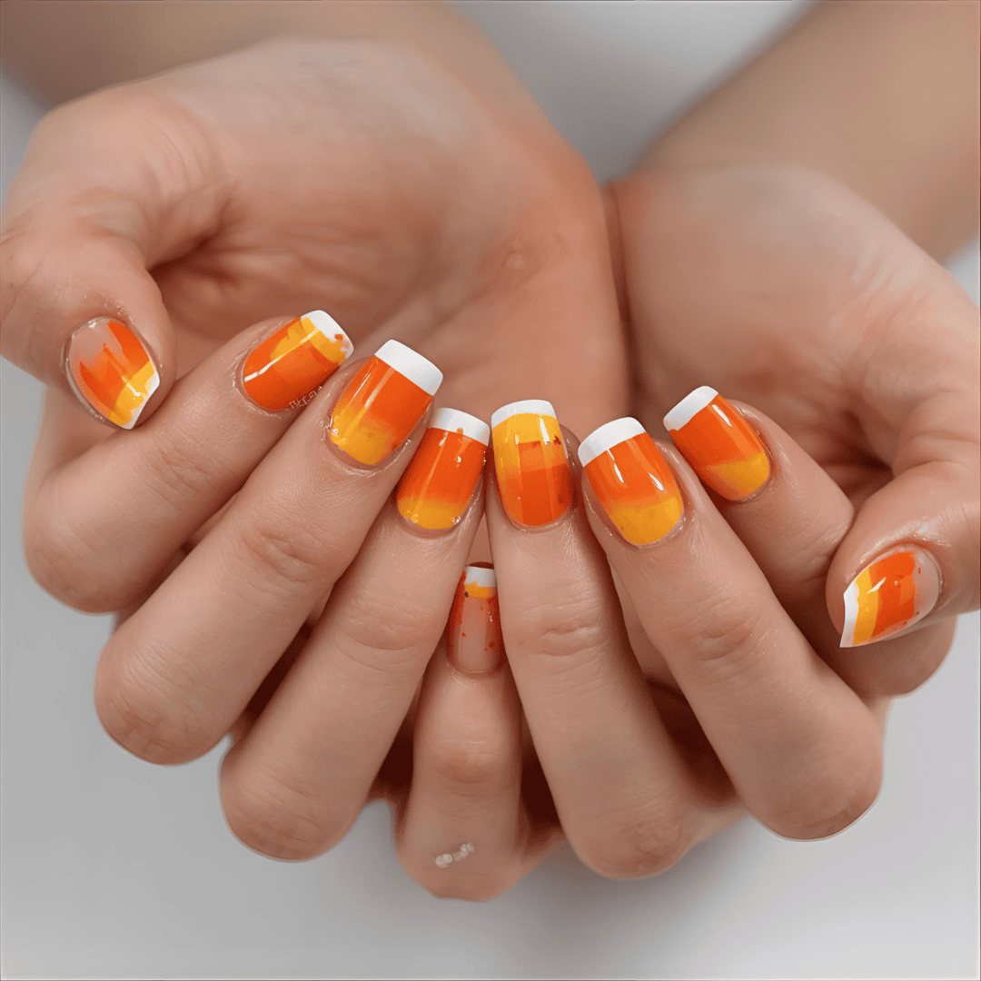 candy corn nail