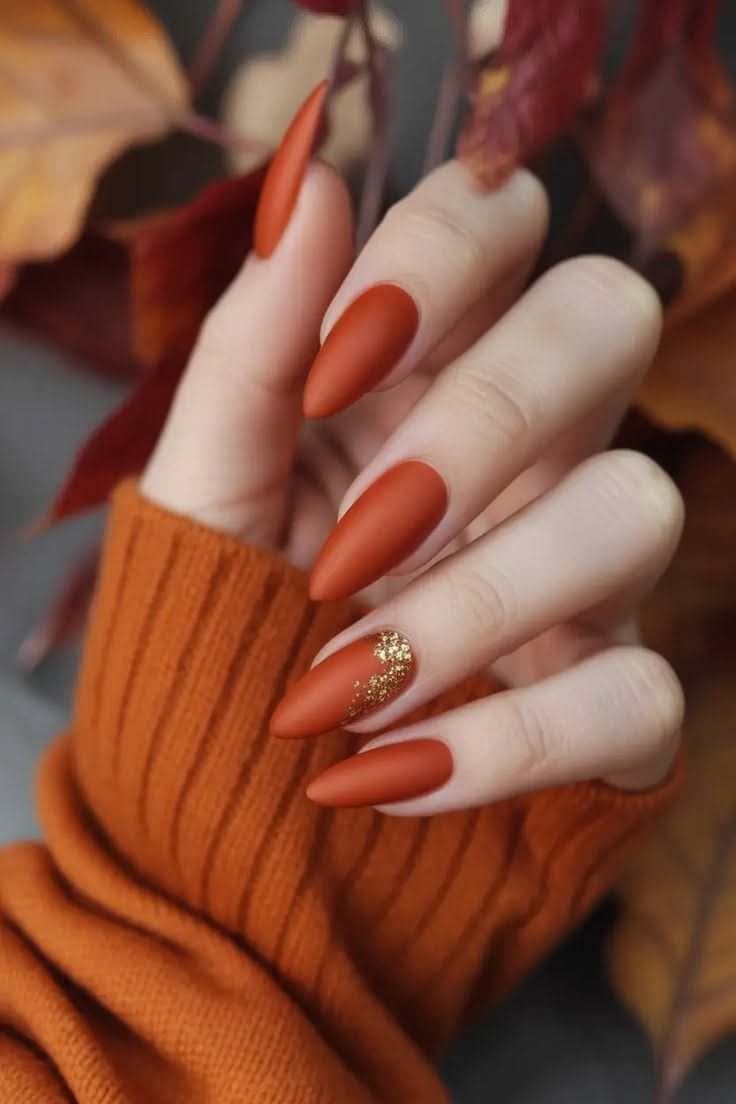 burnt orange nail