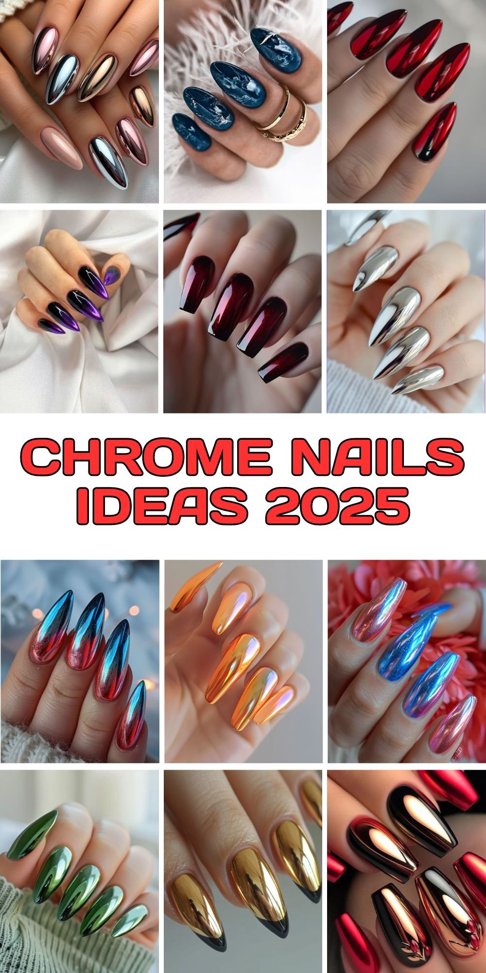chrome nails ideas