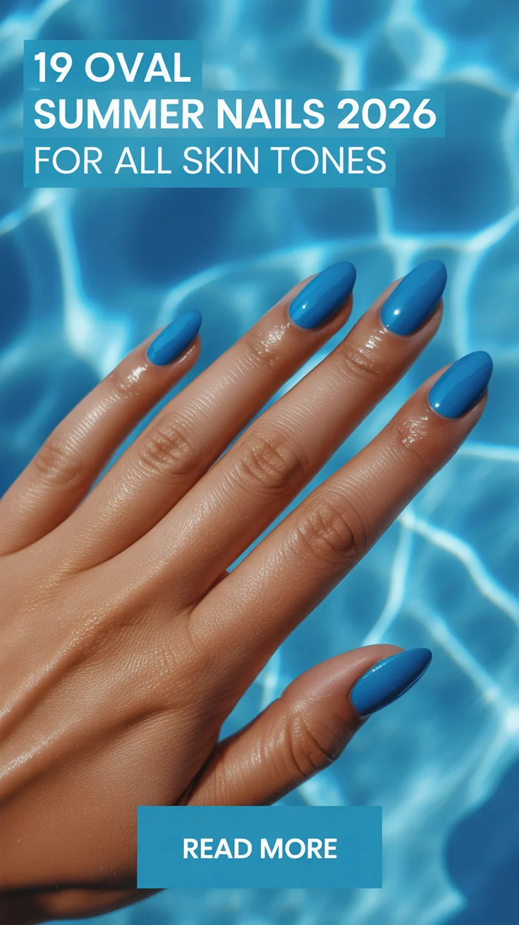oval summer nails