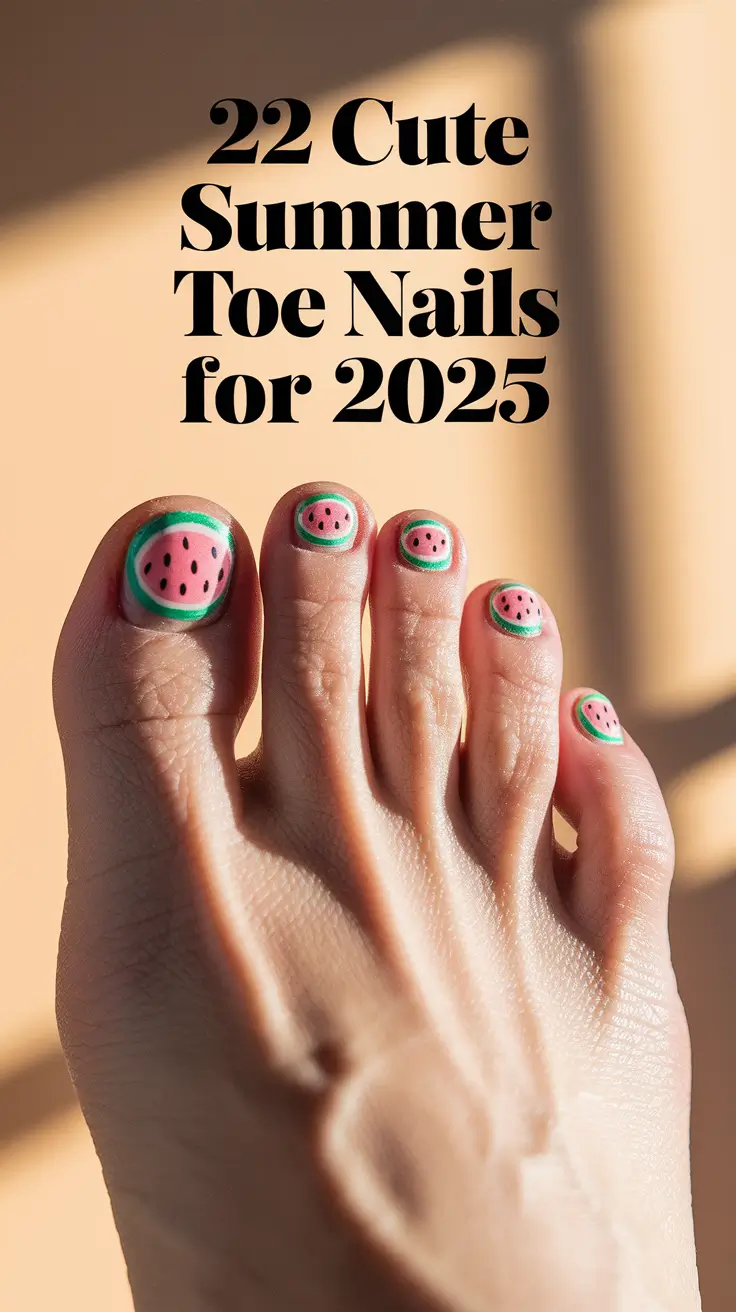 cute summer toe