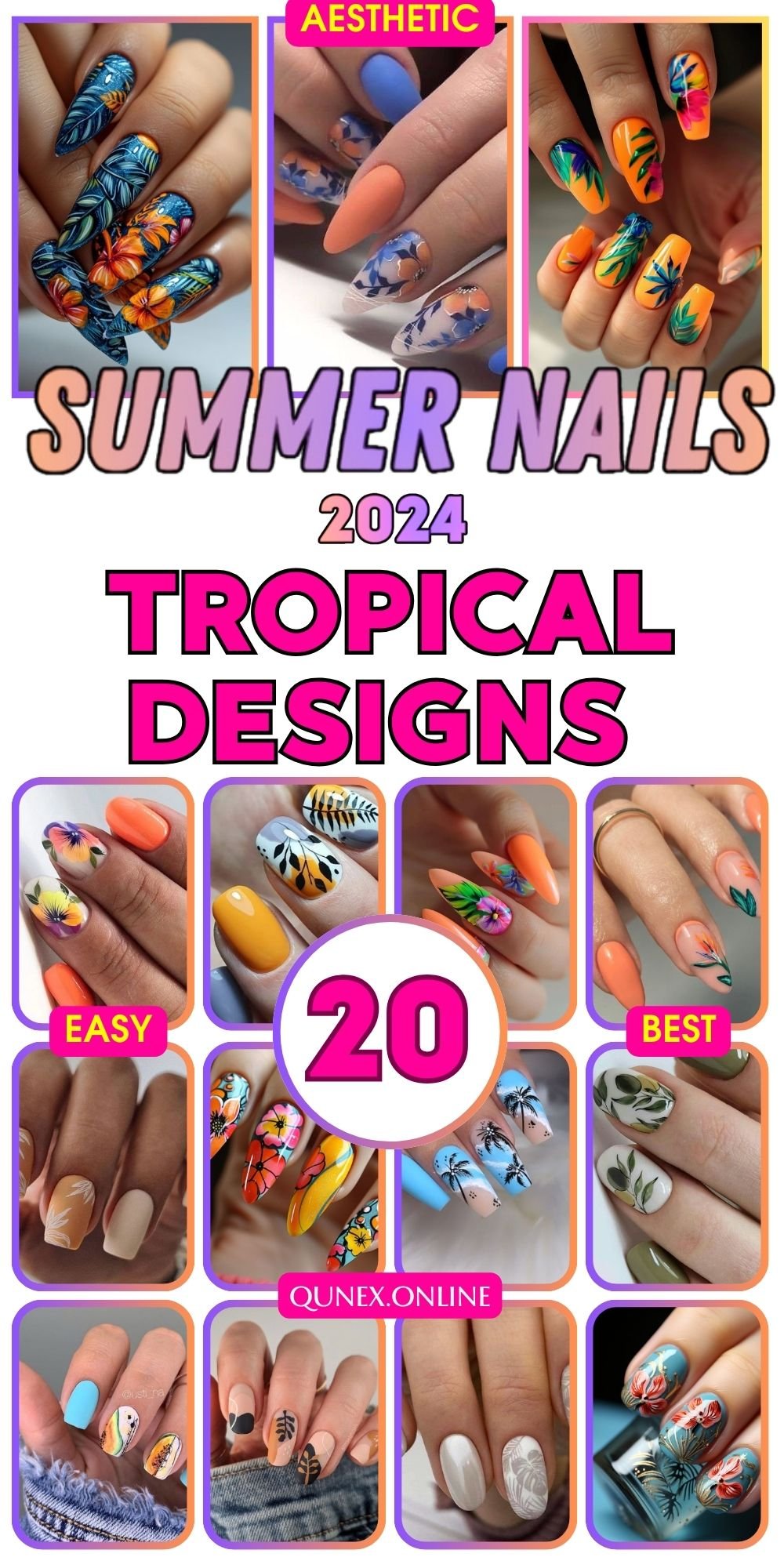 ideas tropical nail