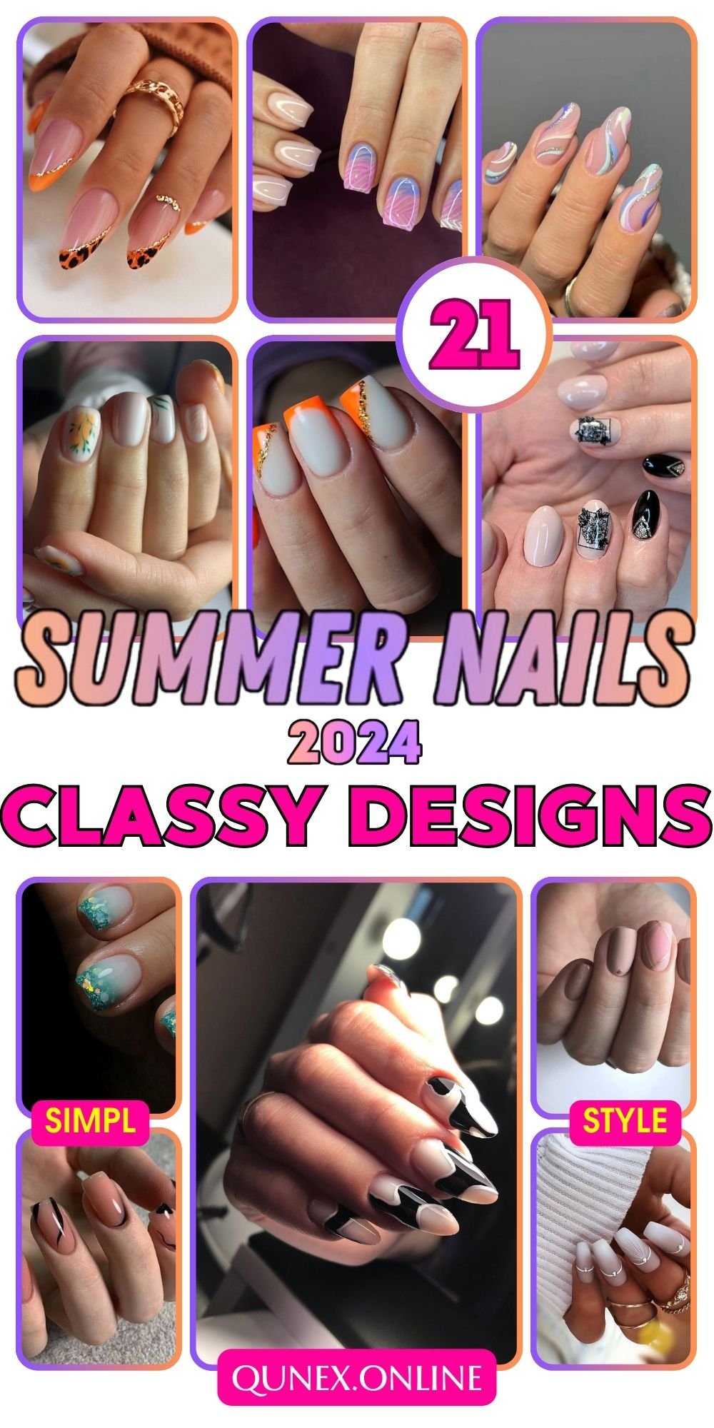 classy summer nail