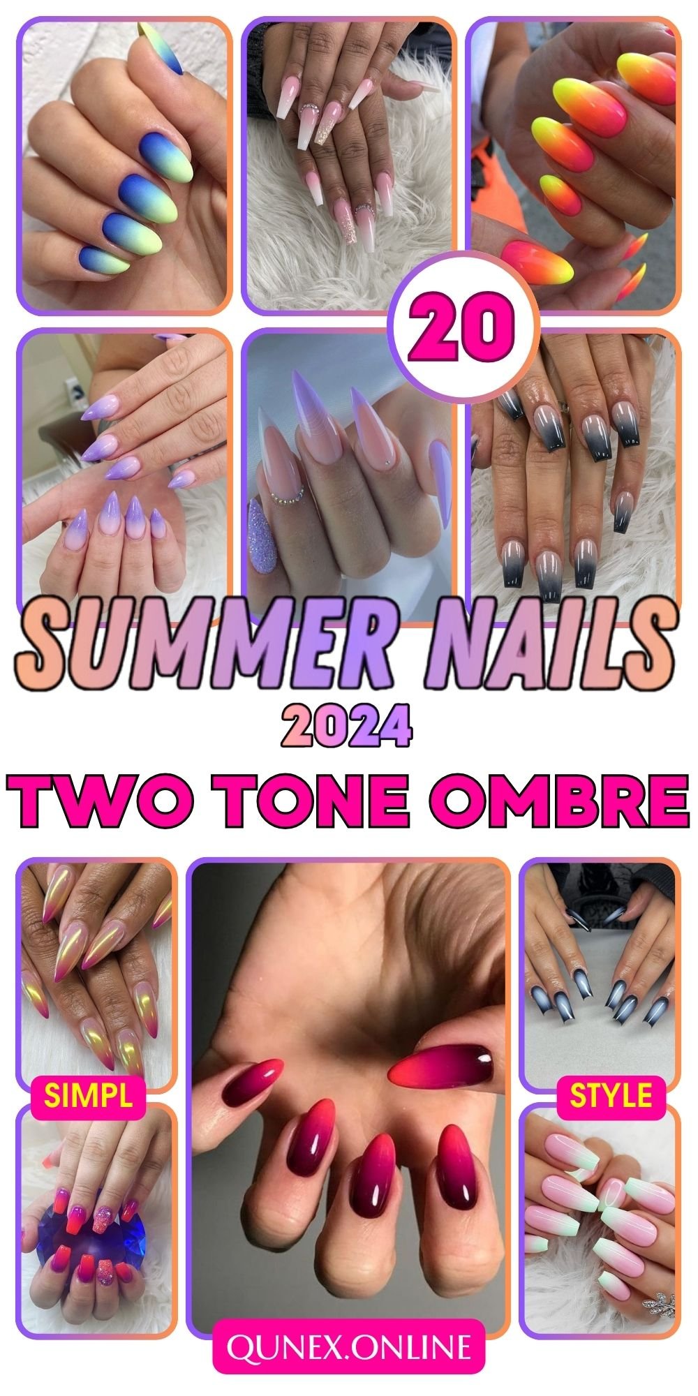 vibrant twotone summer