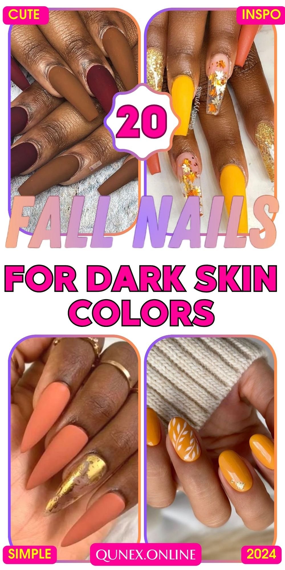 stunning fall nail