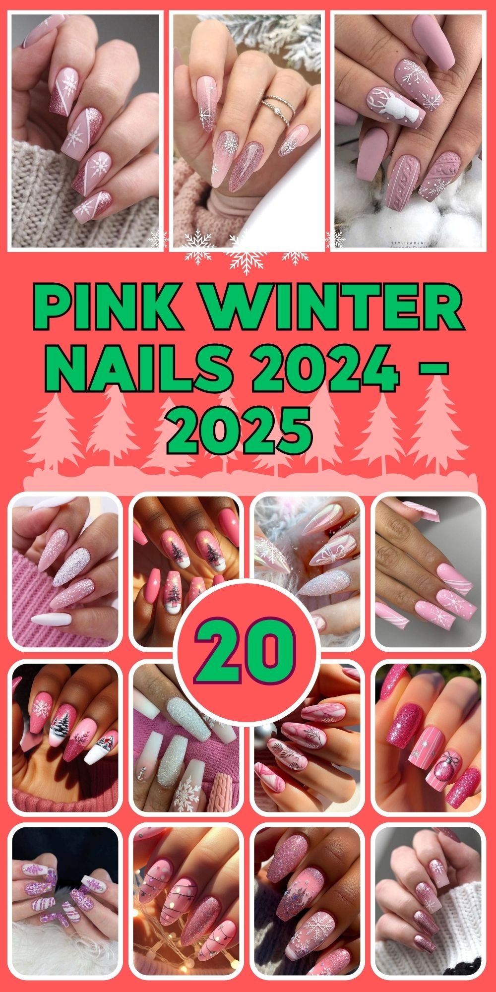 stunning pink winter
