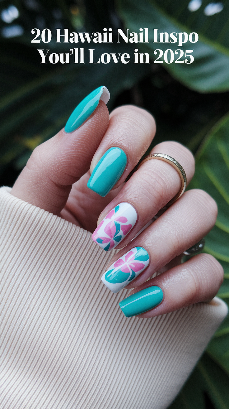 hawaii nail inspo