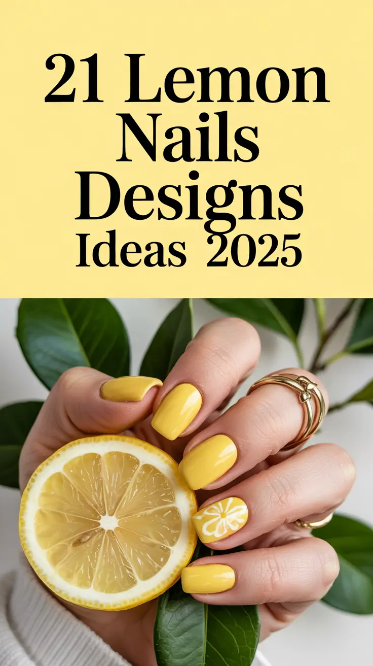 lemon nails designs